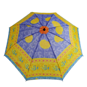 billiger zweifach bedruckter Regenschirm